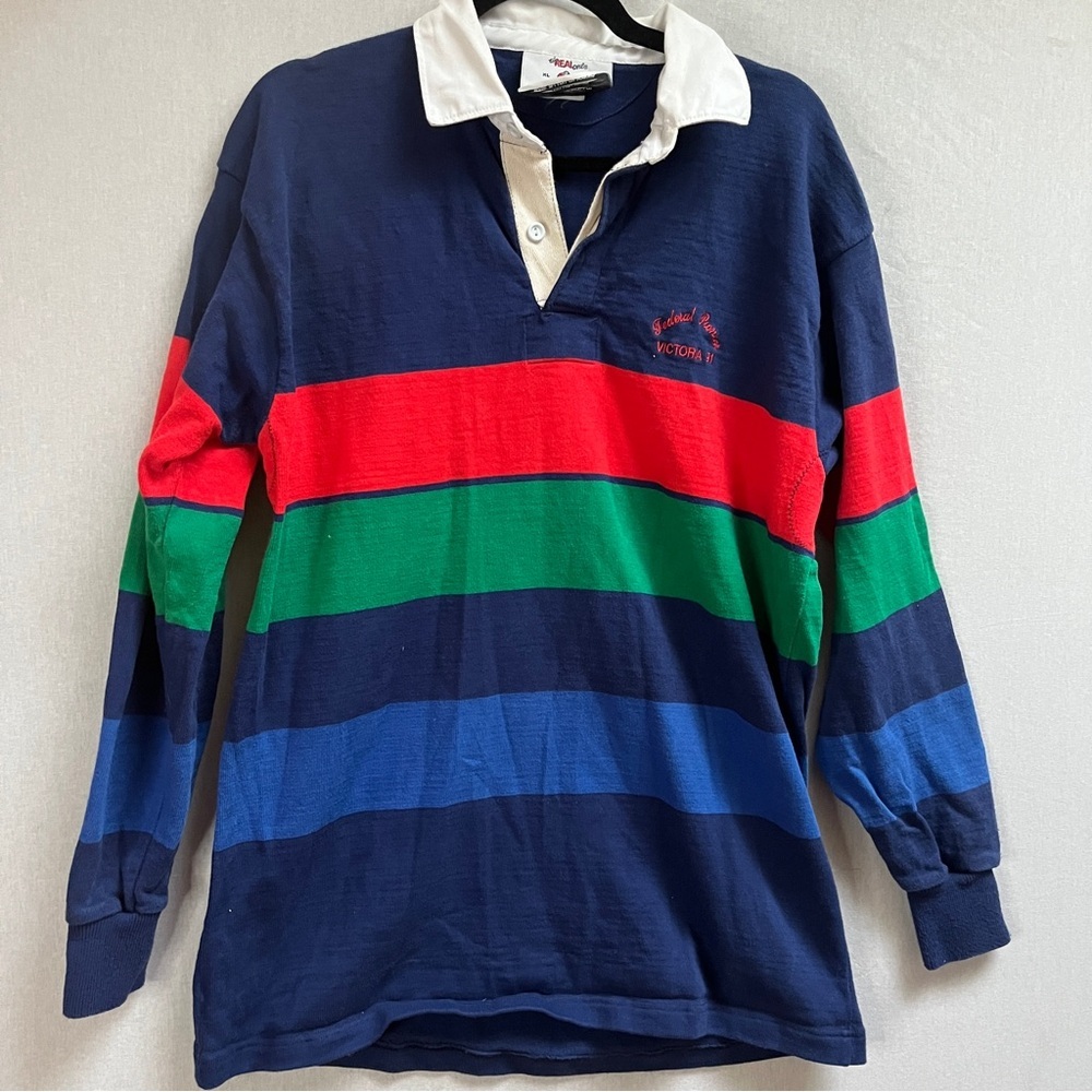 Vintage Barbarian Rugby Long sleeve shirt Sz XL